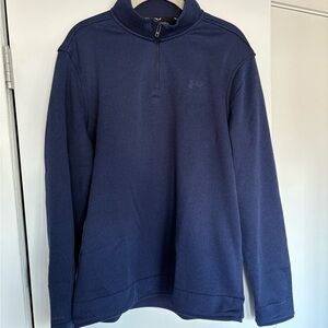 Under Armour Men's Dark Blue Quarter-Zip Sweater